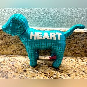 PINK Teal Colored Dog Plush Victoria's secret plush Dog